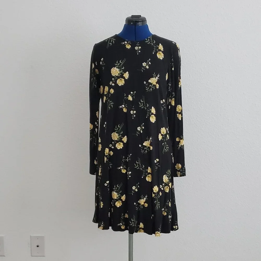 Old Navy long sleeve floral jersey tunic - Picture 1 of 3